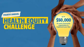 Fourth Annual UCLA Health Equity Challenge which offers up to $50,000 for each community organization to implement your idea. Open to all UCLA graduate students.